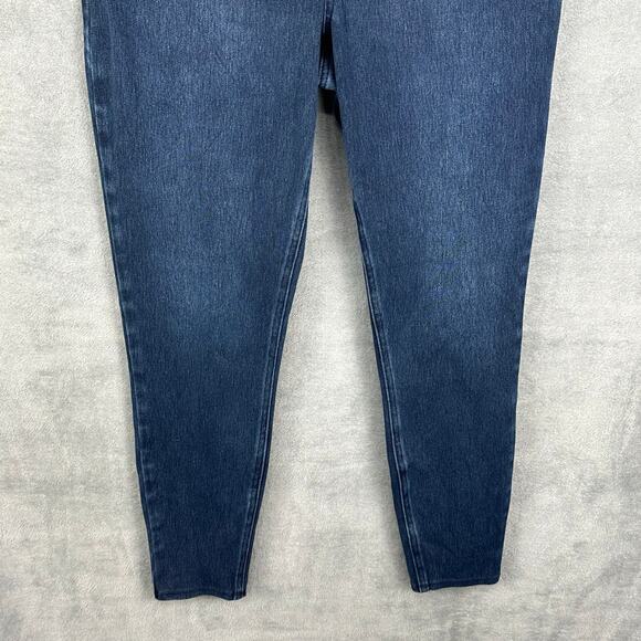Spanx Leggings Womens Extra Large Blue Jean-ish Ankle Stretch Pullon Shaping - Picture 3 of 13
